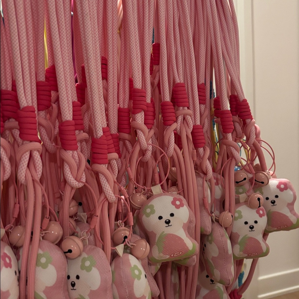 🩷🍡Handmade Mochi 3-in-1 Lanyard Crossbody | Wrist Phone Strap